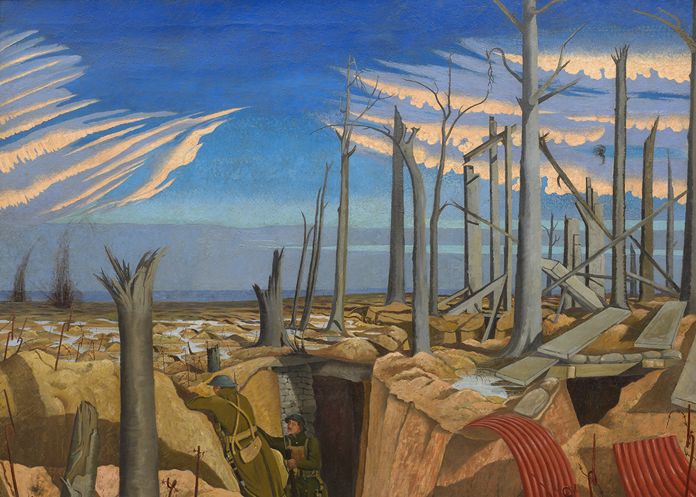 John Nash, Oppy Wood, 1918. Oil on Canvas. © Imperial War Museum.